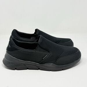 Skechers Equalizer 4.0 Shoes Mens 11.5 Extra Wide Black Walking Slip On Sneaker